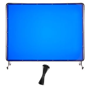Telo Protettivo per Saldatura Personalizzabile 6 x 8 FT, Telaio in Vinile Ignifugo, Tende di Sicurezza Bloccabili e Girevoli per Protezione Sicura - Product Image 1