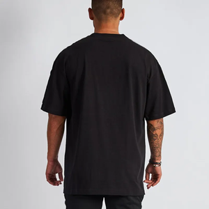 Camisetas Casuales Lisas de Corte Ajustado para Hombre, Unisex, al por Mayor, con Serigrafía Personalizada, 300 Gramos, Algodón Grueso, Blancas, al por Mayor - Product Image 3