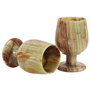Nouvelles Verres à Vin et Verres à Shot en Onyx Naturel – Design Moderne pour Cuisine, Grande Dalle, Durables et Écologiques - Product Image 2