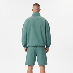 Conjunto de Pantalones Cortos y Chaqueta Cortavientos para Hombre, 100% Nailon, Ligero, Estilo Urbano, Holgado, con Hombros Caídos, para Verano - Product Image 2