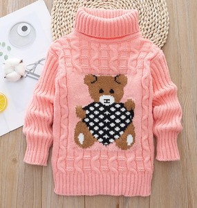 Nouveauté : Pull long en coton 100% tricoté à la main, léger, écologique, doux, imprimé animaux, pour tout-petits, collection automne - Product Image 3