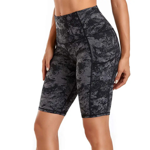 Shorts Deportivos de Cintura Alta para Mujer, Talla Grande, con Bolsillo, Transpirables y que Absorben la Humedad, para Entrenamiento y Yoga - Product Image 3