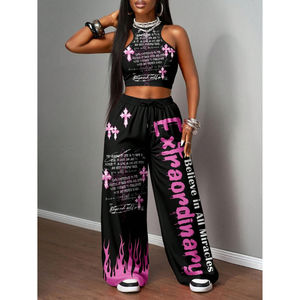 Conjunto Deportivo Moderno para Mujer, Talla Grande, Color Sólido, Ropa Urbana, 100% Algodón, Tejido Transpirable y Ecológico - Product Image 6