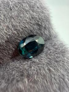 Zafiro TEAL Natural, Corte Ovalado, Azul Verde, 1.15CT, Ceilán, Sri Lanka, para Joyería, con Juego de Color - Product Image 4
