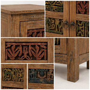 Unique Design Eco-Friendly Durable Multi Functional Wood <b>Sideboard</b> Cabinet Drawers for Living Room Kitchen Bathroom <b>Storage</b> - Product Image 6