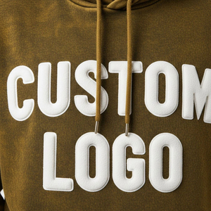 Custom Logo Acid Wash Tracksuit Men Heavyweight Fleece Hoodie and Jogger Set Streetwear Vintage Mineral Wash Gym Wear Two Piece - Product Image 5