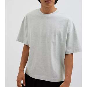 เสื้อยืดทรงบ็อกซ์แขนสั้นไซส์ใหญ่พิเศษสำหรับผู้ชาย คอเต่า ทรงบ็อกซ์  ผ้าเนื้อหนา - Product Image 1