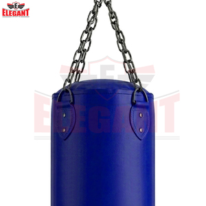 Équipement d'entraînement de boxe bleu royal haute résistance et résistant aux déchirures pour adultes, sacs de frappe en cuir robuste avec métal - Product Image 4