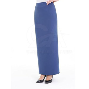 Jupe décontractée pour tous les jours, élégante, coupe droite, grande taille pour femmes, jupe longue droite en tissu doux - Product Image 2
