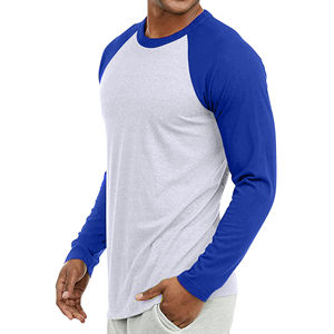 Camisetas de Algodón para Hombre con Mangas Raglán Resistentes, Ropa Interior de Secado Rápido para Adultos, Ropa de Manga Larga al por Mayor - Product Image 2