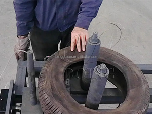 Doubleur de pneus et tripleur à haute efficacité DOING pour emballer deux/trois pneus usés dans une mini usine de recyclage de pneus - Product Image 4