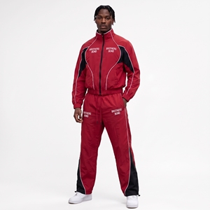 <b>mens</b> <b>green</b> beige rust color block hooded tracksuit windbreaker jacket <b>cargo</b> track <b>pants</b> set streetwear two piece outfit suit - Product Image 5