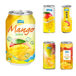 Jugo de mango de Venta caliente para vacaciones de verano Buen gusto enlatado 250ml 330ml 500ml Jugo de frutas y verduras - Product Image 4