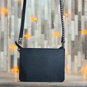 Bolso de Mano de Cuero Genuino con Patrón de Letras y Grabado Floral, Cierre de Cremallera, Correa Única, Moda Femenina, Anti-Robo, Impermeable - Product Image 3