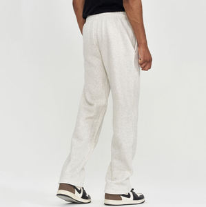 Oversized Street Style 100% Cotton Canvas Sweatpants Men Women Fleece-Lined Straight-Leg <b>Trousers</b> Plus Size Casual Mid Waist - Product Image 2
