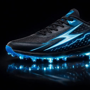 รองเท้าคริกเก็ตเย็บสองชั้นสำหรับผู้ชายรองเท้าสตั๊ดยางแรงดึงสูงสำหรับฝึกซ้อมและซ้อมวันแข่งขัน - Product Image 1