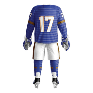 Best Edition Eco-Friendly Sports Full Sleeve Jersey Shirts & Shorts Sets <b>Athletic</b> Sportswear Personalized Logo Hockey Uniforms - Product Image 4