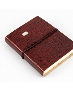 Cuaderno de Tapa Dura de Cuero Genuino con Relieve, para Negocios, con Cierre de Correa, para Regalos, Venta al Por Mayor - Product Image 5