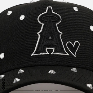 Casquette de baseball unisexe personnalisée avec logo, motif léopard, strass, respirante, imperméable, en coton, boucle réglable, style vintage, OEM - Product Image 4