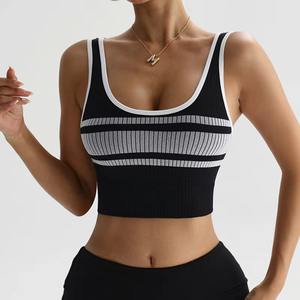 Sujetador Deportivo para Mujer, Tallas Grandes, con Logotipo Personalizado, Doble Capa, Transpirable, de Secado Rápido, para Fitness y Yoga, con Efecto Push-Up, Venta Caliente - Product Image 4