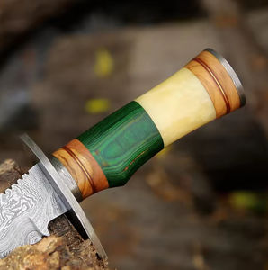 Nouveau Couteau de Chasse et de Camping Bowie 2026 en Acier Inoxydable de Haute Qualité à Bord Dentelé, Manche en Bois, Lames OEM PRESTIGE – Vente Flash - Product Image 6