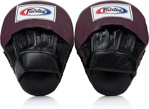 เป้าซ้อมมวย Fairtex สีดำขาว หนังวัวแท้ สำหรับฝึกซ้อม MMA มวยไทย คิกบ็อกซิ่ง เป้าซ้อมทนทาน ปรับแต่งได้ - Product Image 5