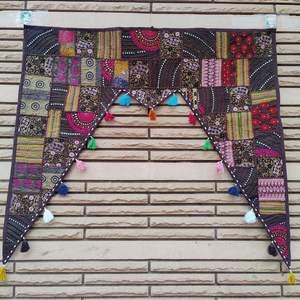 Voilages de porte faits main style ferme moderne avec motif Toran indien 100% coton pour Diwali, Anniversaire et Printemps - Product Image 4