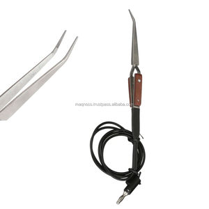 Pinzas con Punta Curva para Soldadores de Joyería Permanente, Acero Inoxidable, Seguras para ESD, Herramienta de Soldadura de Precisión - Product Image 1