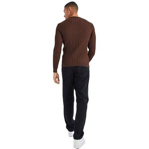 Camisetas de Manga Larga para Hombre, Diseño de Canalé de Alta Calidad, Corte Regular, Estilo Casual Personalizado, 100% Algodón Transpirable - Product Image 5