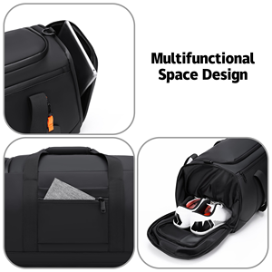 กระเป๋าเดินทางแบบดัฟเฟิล ออกซ์ฟอร์ด ทนทาน แฟชั่น แยกส่วนเปียก-แห้ง สำหรับขายส่ง-ขายปลีก ใช้ได้ทั้งกลางแจ้งและในร่ม  รับผลิตตามแบบ - Product Image 3