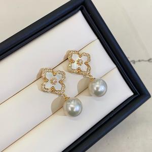 Zhuji Natural 10-11mm Freshwater White Pearl Earrings Retro Flawless Powder Light 925 Silver with <b>Matching</b> Gift <b>Box</b> - Product Image 2