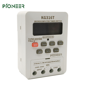 Temporizador Electrónico <span class=keywords><strong>Digital</strong></span> <span class=keywords><strong>Programable</strong></span> Inteligente KG316T de la Mejor Calidad, CA 220V, Alimentado por Batería, <span class=keywords><strong>Interruptor</strong></span> Temporizador de Montaje en Riel DIN - Product Image 6