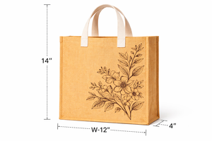 Eco Friendly Jute Tote Bag Printed Quote Reusable Wedding Exhibition Gift Wine Bag Custom Logo Wholesale Groceries Shops Top - Product Image 3