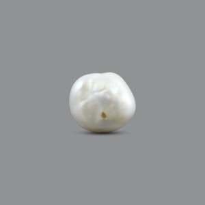 Perle Keshi naturelle non montée 4,85 carats, qualité AA, forme baroque, blanche, pierre précieuse d'eau douce pour bijoux fins - Product Image 2