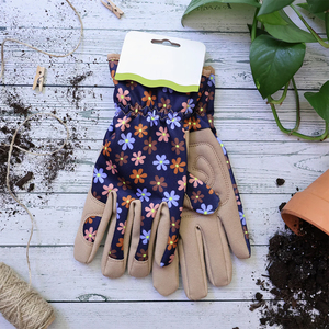 Gants de jardin en cuir respirants pour l'extérieur avec protection des mains, anti-chocs, antidérapants, anti-vibrations, durables - Product Image 6