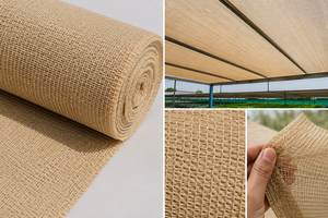 Camel Color beige shade net HDPE Shade Sail <b>Canopy</b> Waterproof <b>Sun</b> Shade for <b>Garden</b> Car Park Outdoor Farm Use - Product Image 5