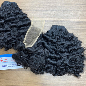 Gran Venta 2026, Cabello Humano Virgen de Vietnam, Cierres HD, Rizo Birmano Vaporizado, Cierre Suizo HD, Extensiones de Cabello Humano, Nudo Único Pre-arrancado - Product Image 4