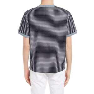 เสื้อผ้าผู้ชาย เสื้อเชิ้ต ผ้าฝ้าย แบบสั่งทำ แขนสั้น ลายทาง ดีไซน์ใหม่ แฟชั่นทันสมัย - Product Image 2