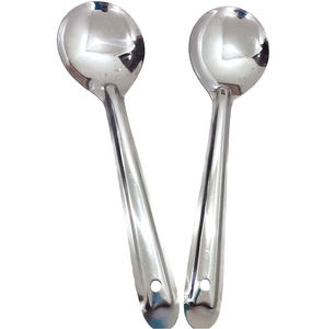 Ensemble de cuillères de cuisine en acier inoxydable, design antiadhésif, ustensiles de cuisine, compatibles lave-vaisselle, à prix avantageux - Product Image 1