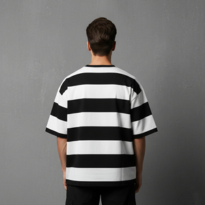 New Fashionable Oversized Men's T-Shirts Custom DTF Printed Logo O-Neck Regular Sleeve Solid 100% Cotton Breathable 180g Hip Hop - Product Image 6