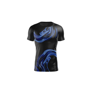 Custom Print Bluk Wholesale Youth <b>Compression</b> <b>Shirts</b> Men Gym Sports Athletic Slim Fit Short Sleeve Rash Guard - Product Image 3
