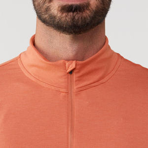 Sweat-shirt de sport à col zippé, haut de gamme, pour entraînements de gym, entraînements en plein air, course à pied, compression, manches longues, pour hommes - Product Image 5