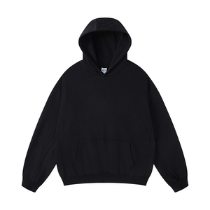 Sweat-shirt à capuche surdimensionné en molleton 100% coton, couleur unie, unisexe, décontracté, pour l'automne - Product Image 5