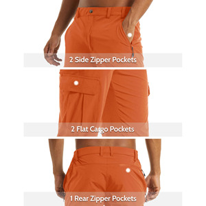 Pantalon cargo multi-poches pour homme Capri avec cordon de serrage, grande taille, en coton tricoté, décontracté, vente en gros - Product Image 3
