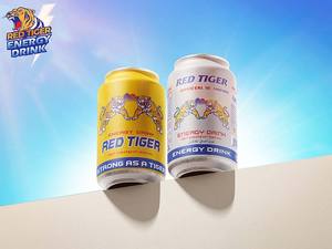 Red Tiger 250ml Boisson Énergisante Faible en Glucides Sans Sucre Formule Forte OEM Marque Privée Boissons Énergisantes Sportives de A&B Vietnam - Product Image 3