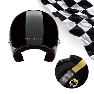 OEM ODM Manufacturer FIA 8859 2015 SNELL SA2020 Racing <b>Garage</b> Open Face 3/4 Helmet Custom Paint Logo HANS Ready 3XS XXL - Product Image 1