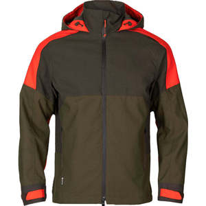 Waterproof Windproof Men's Hunting <b>Jacket</b> High Visibility Orange Outdoor Softshell Coat Hooded Rugged Hiking Apparel - Product Image 1