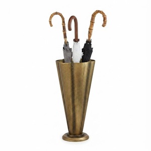 Luxury Gold Metal Umbrella Stand Holder For Entryway Modern Nordic Iron Art Umbrella Rack With Hooks And Drip <b>Tray</b> For Hotels - Product Image 2