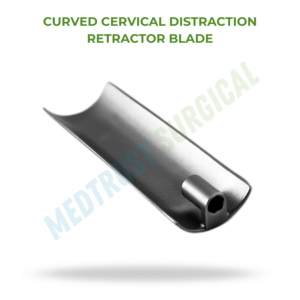 Lame de retraction cervicale incurvée standard pour la chirurgie neurochirurgicale de la colonne vertébrale, pour la chirurgie cervicale antérieure - Product Image 2