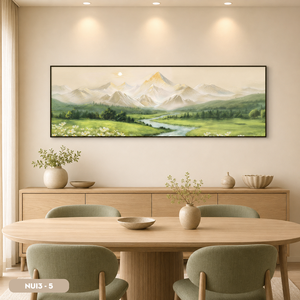 Peinture murale Paysage Montagne Forêt en Soie, Artisanat Exquis, Décoration Intérieure, Vente en Gros Usine OEM ODM HALO - Product Image 3